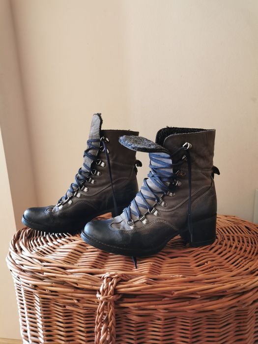 37 Botki skórzane Lasocki śniegowce zimowe buty