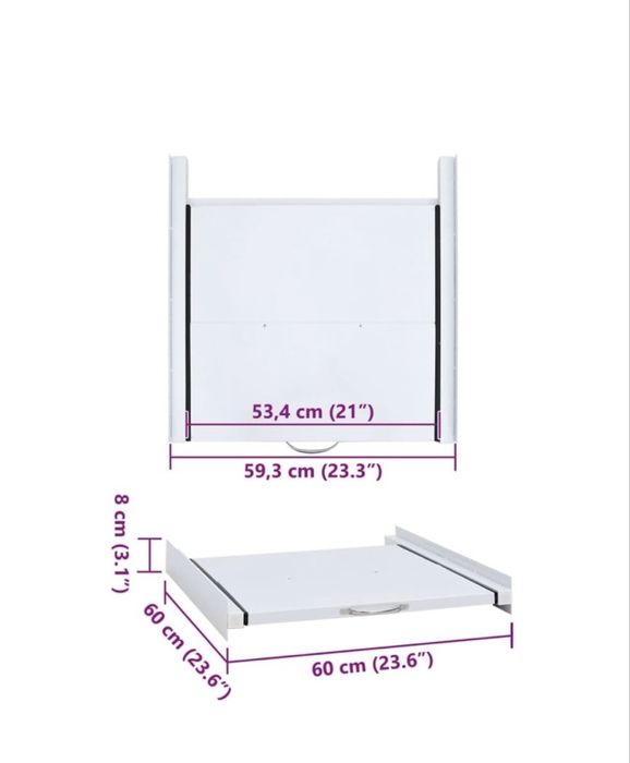 Kit de Empilhamento para máquina de lavar e de secar