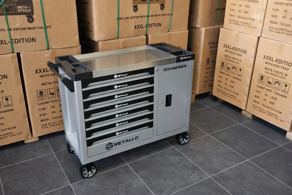 XXL Wyposażona szafka narzedziowa wozek warsztatowy wozek narzędziowy