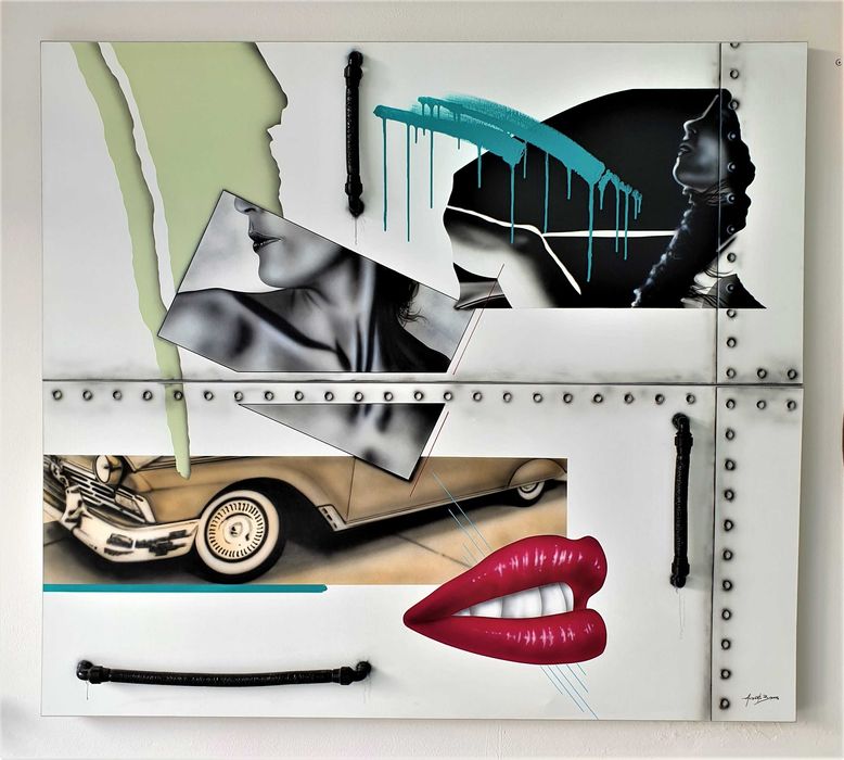 Pintura artistica 160x180 cm