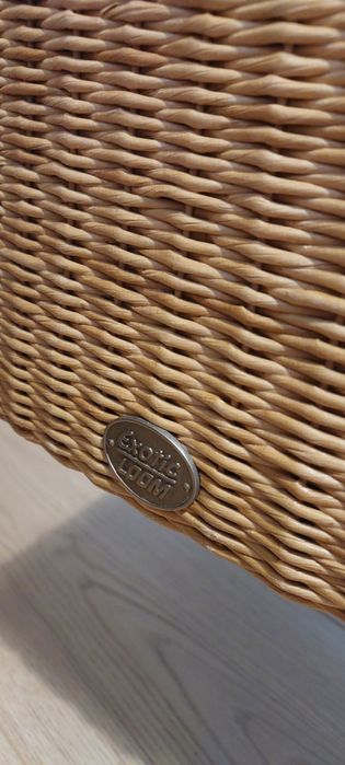 Krzesła rattanowe Exotic Loom boho 5 szt rattan komplet wiklinowe