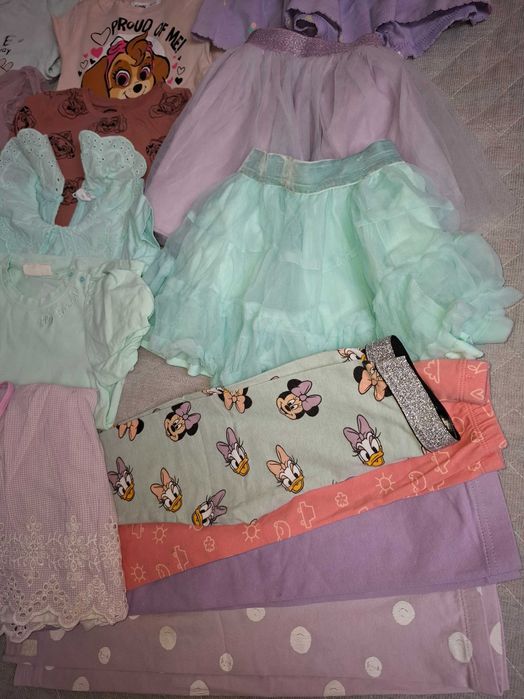 Duża paka ubranek dziewczynka 98 spódniczki wiosna