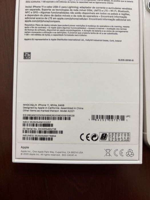 Iphone 11 branco como novo