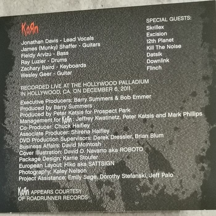 KORN: Live at the Hollywood Palladium CD+DVD