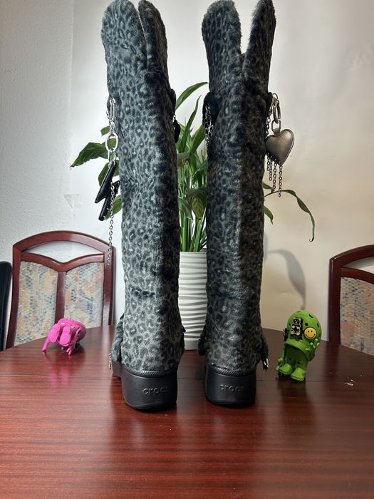 Crocs Unfurgettable Leopard Knee High Boot