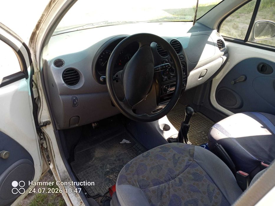 Daewoo Matiz, 92tyś. km, biały, pięciodrzwiowy sprawny 2001