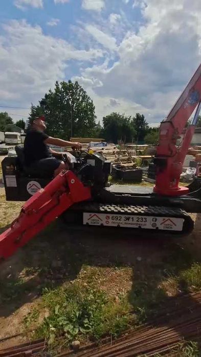 Wynajem mini żuraw UNIC URW-376 z operatorem