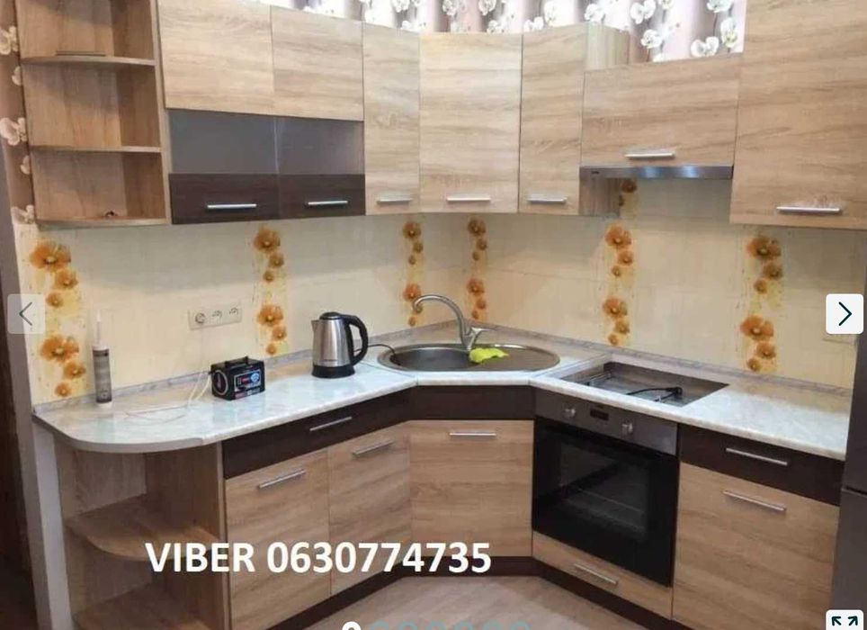 Нова Бюджетна кухня  Пряма та Кутова Безкоштовний 3D ПРОЕКТ