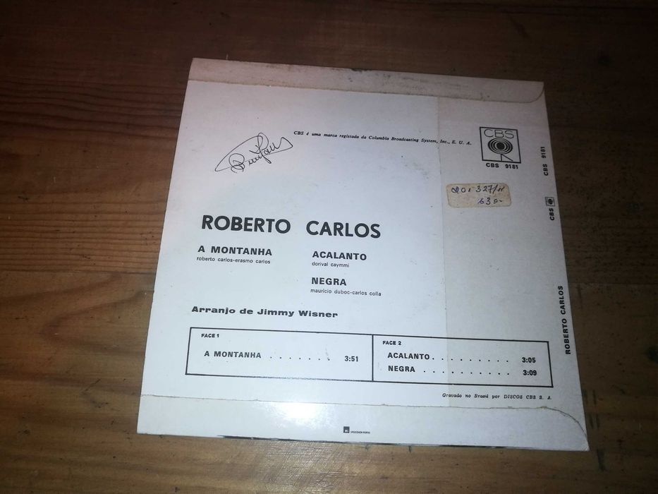 ROBERTO CARLOS - A Montanha (Ed Portuguesa - 1973) SINGLE