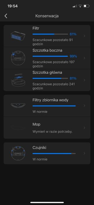 Robot sprzątający Roborock s6 czarny, odkurza i mopuje, 287h pracy