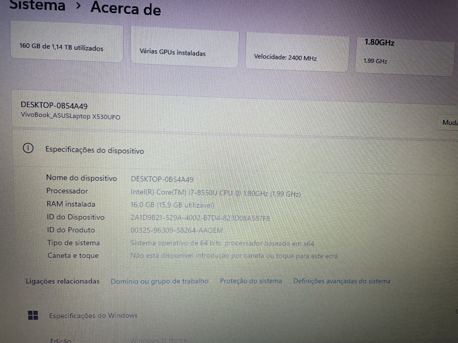 AsusVivoBook como novo