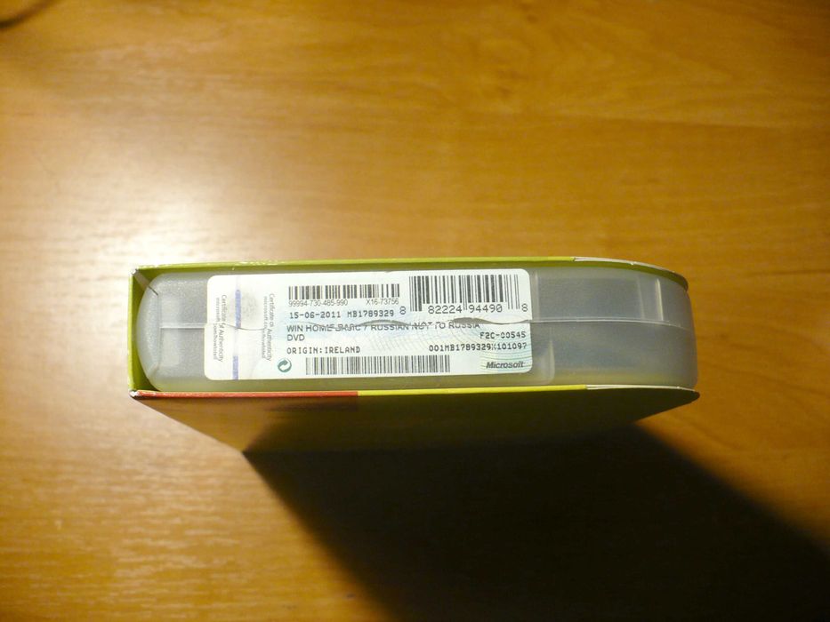 Windows 7 Home Box коробочная версия (можно обновить до Windows 10)