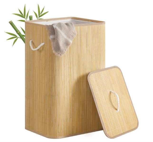 Kosz na pranie bambusowy