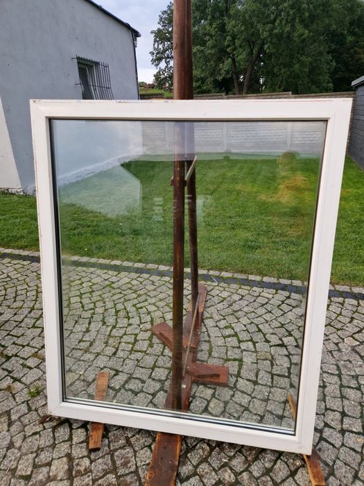 Okno 146.4x143.5 witryna 140x130pcv 120x142 z demontażu 118x138