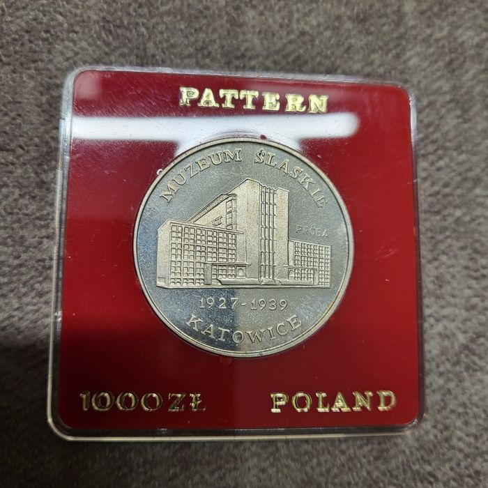 Muzeum Ślaskie srebro Próba 1000 zł 1987