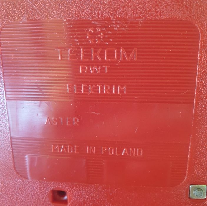 Telefon stacjonarny Storczyk-74/ASTER - 72 RWT ELEKTRIM" RWT Radom PRL