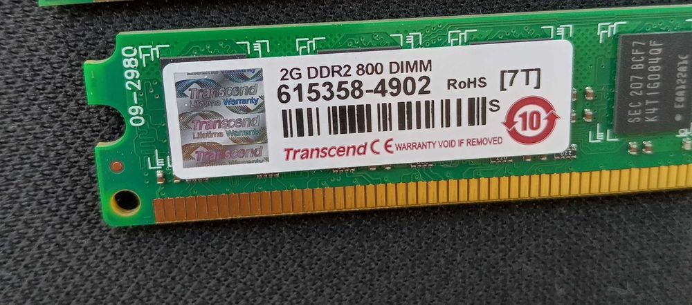 2GB DDR2 RAM Memory 800 MHz64729761239938121