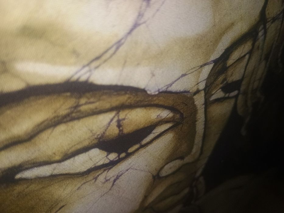 Duży obraz BATIK 70x50 Akt Boho Etno – Rękodzieło w antyramie
