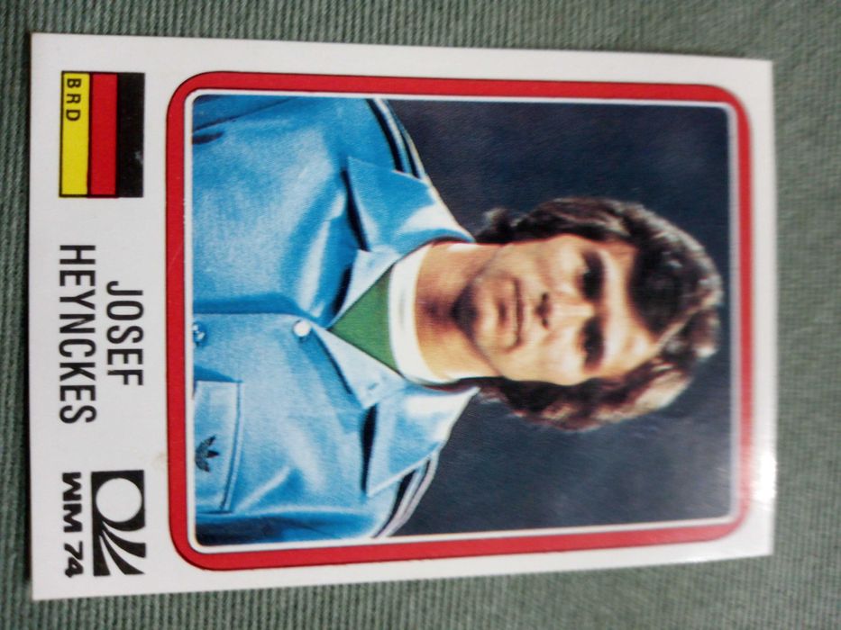 Cromo Panini World Cup Story de Josef Heynckes no Mundial 74