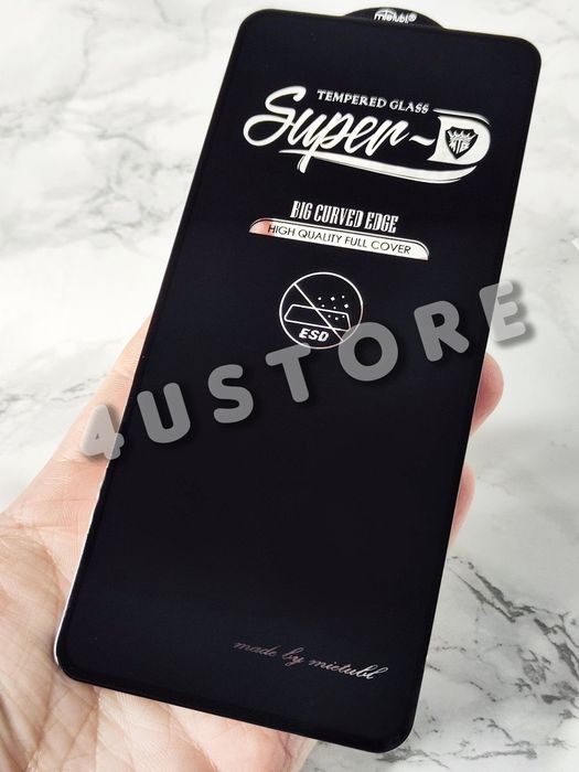 Защитное стекло на Oppo A3 A5 A6 прочное качественное полноэкранное захисне скло якісне міцне на весь екран