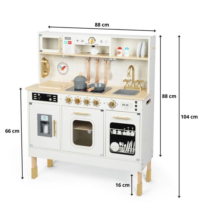 Кухня іграшкова деревянна велика з аксесуарами кухня детская