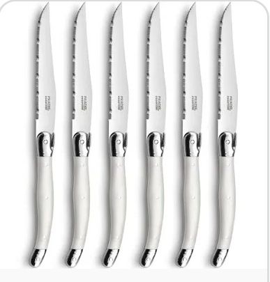 Conjunto de 6 facas de mesa