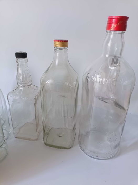 Puste czyste butelki 0,7 1L 1,5L 650ml 700ml do wekowania