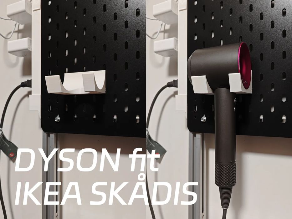 Suporte Compativel para Secador Dyson em Painel Perfurado