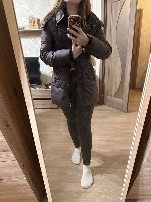 Куртка, пуховик, зимовий шоколадний