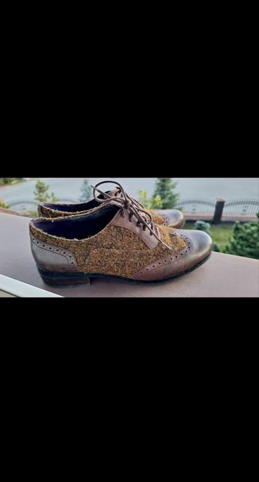 Buty Clarks oksfordki Harris Tweed