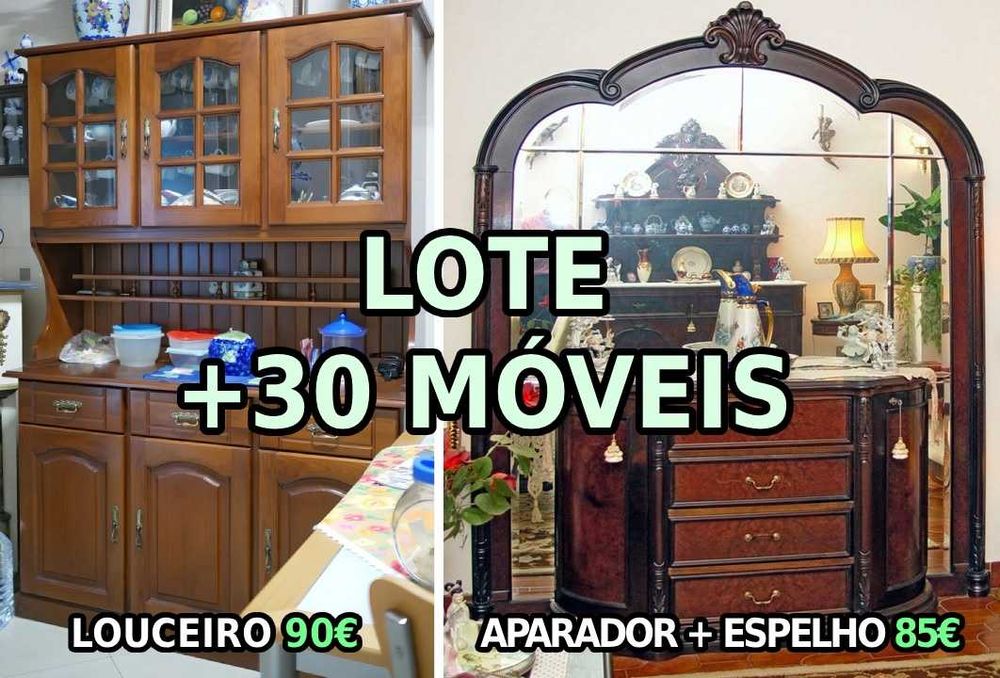 URGENTE: Lote +30 Móveis / Decoração - Oportunidade de Revenda