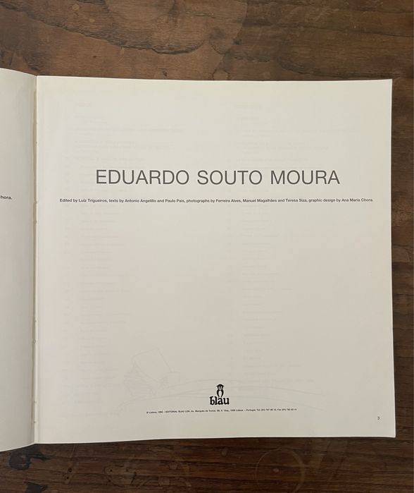 Blau - monografia Eduardo Souto de Moura