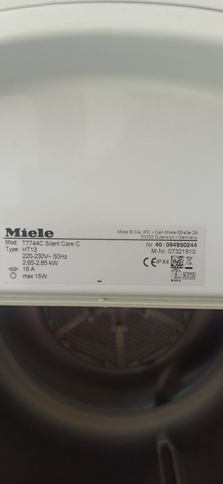 Suszarka bębnowa Miele używana.