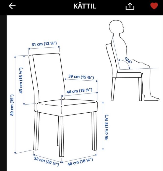Krzesła Ikea kattil