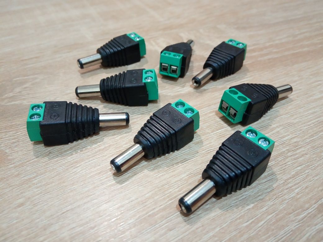 Штекер для роутера Led подсветки 5.5х2.1мм от аккумулятора 5В,9В,12В ...