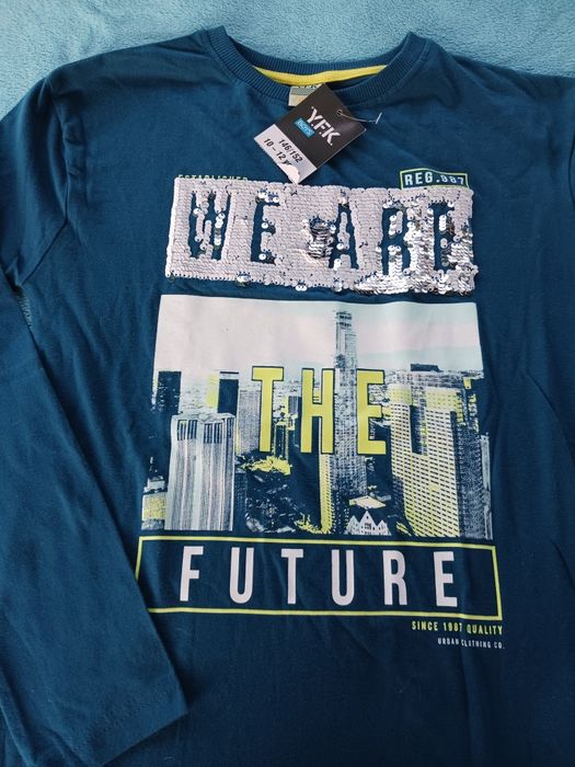 Zestaw 3 bluzek i bluza chłopięcya 146-152cm