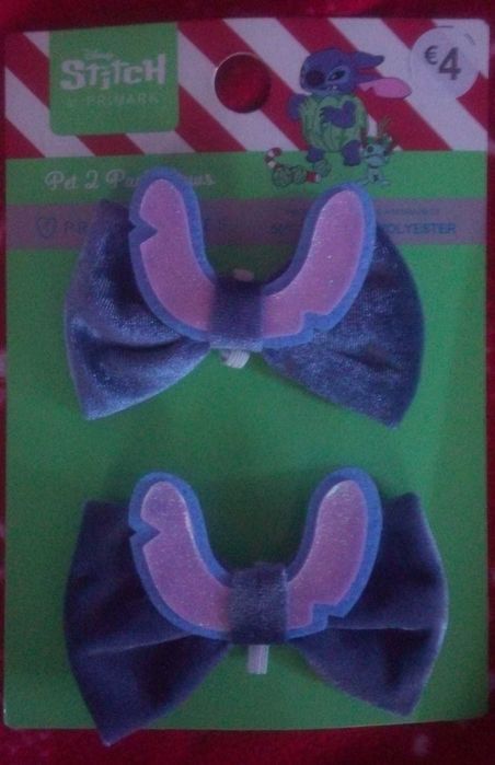 2 Laços Stitch para coleira de cão ,gato , coelho, etc