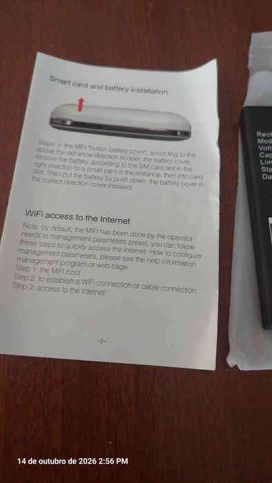 Mobil wifi 4g lte (novo)