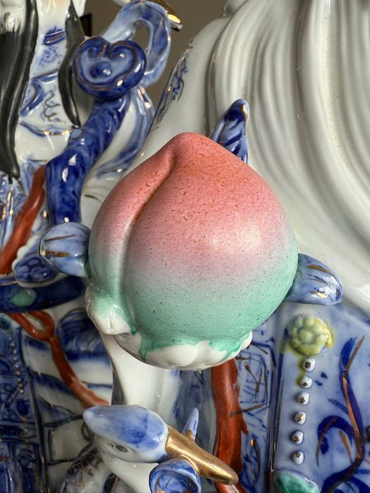 Conjunto decorativo - Fu Lu Shou - Prosperidade, Fortuna e Longevidade