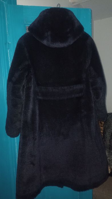 Płaszcz teddy bear futrzany płaszcz z kapturem