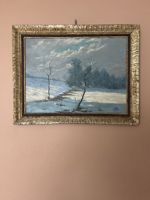 Картина маслом Густав С. Маран «Тіні холодної тиші» 1934 р. — чеський