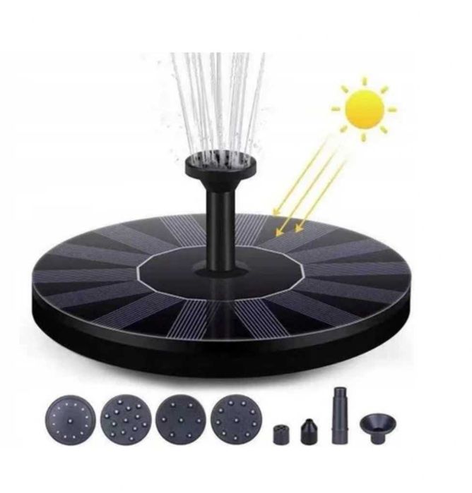 Fontanna solarna ogrodowa pompa pływająca do oczka