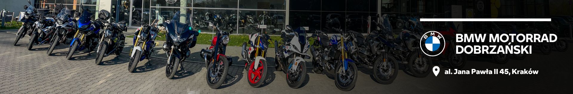 BMW Motorrad Dobrzański - Autoryzowany Salon motocykli w Krakowie top banner