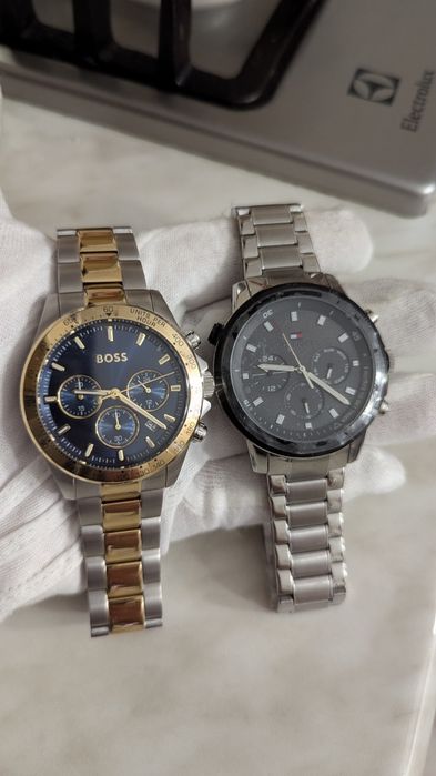Часы Hugo Boss, Tommy Hilfiger chronograph, годинники хронограф США