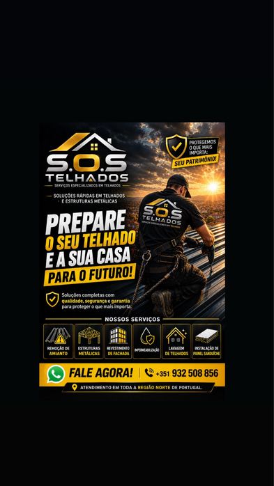 TELHADOS, COBERTURAS E FAXADAS