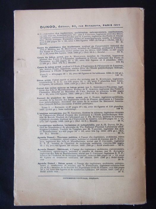 Livro Calcul et exécution ouvrages béton armé 1937