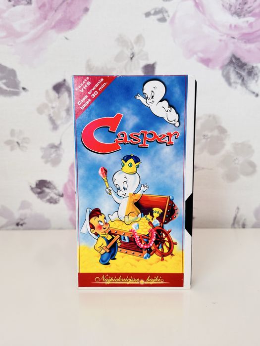 Kaseta VHS bajka duszek Casper, vintage