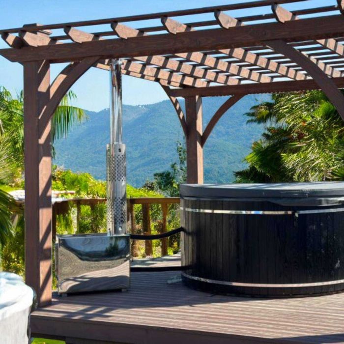 Чан-джакузі. Ванна для релаксації. Міні басейн на дровах. Купіль офуро