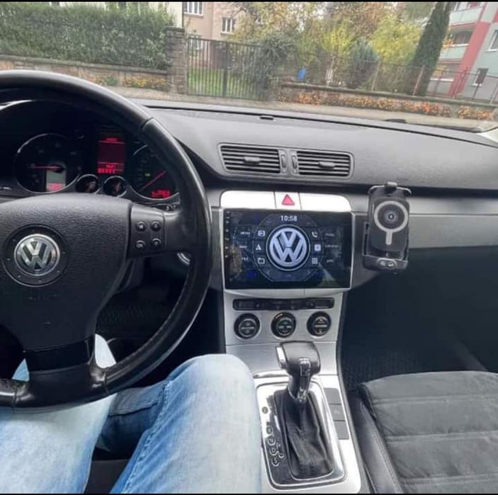 Rádio Android 13 com GPS Volkswagen Passat B6 B7 (Novo)