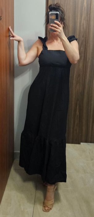 Czarna sukienka Souvenir Italy maxi